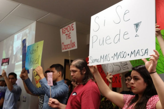 Students demand “Cut Bruce Loose” at Alamo Colleges board meeting - The Mesquite Online News - Texas A&M University-San Antonio