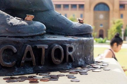 Students place pennies for luck - The Mesquite Online News - Texas A&M University-San Antonio