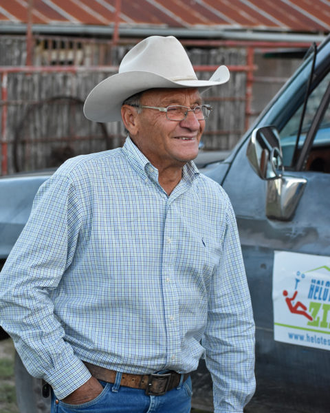 Ralph Madla smiles as he tells a story about his brother when he was a senator and how a street sign turned the day around for three ladies in West Texas. Photo by Aaron Perez