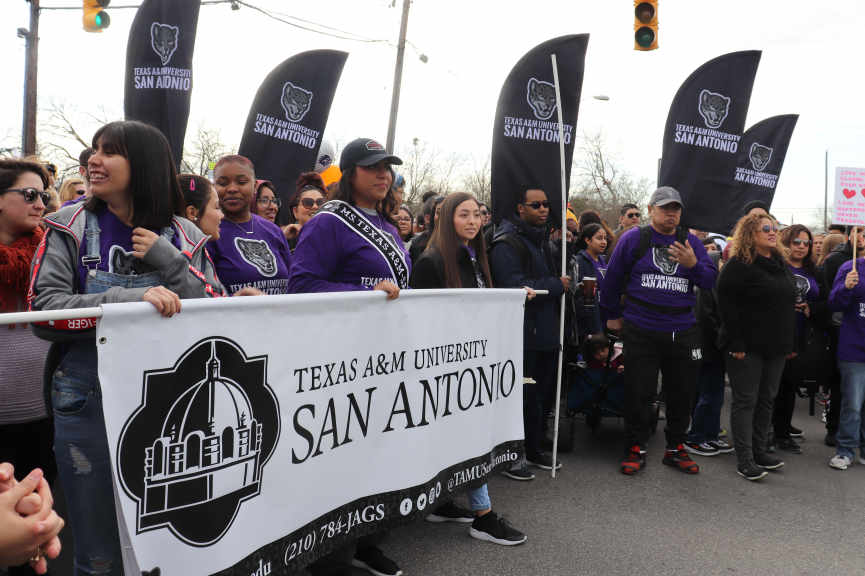 Students, faculty, staff participate in MLK March - The Mesquite Online News - Texas A&M University-San Antonio