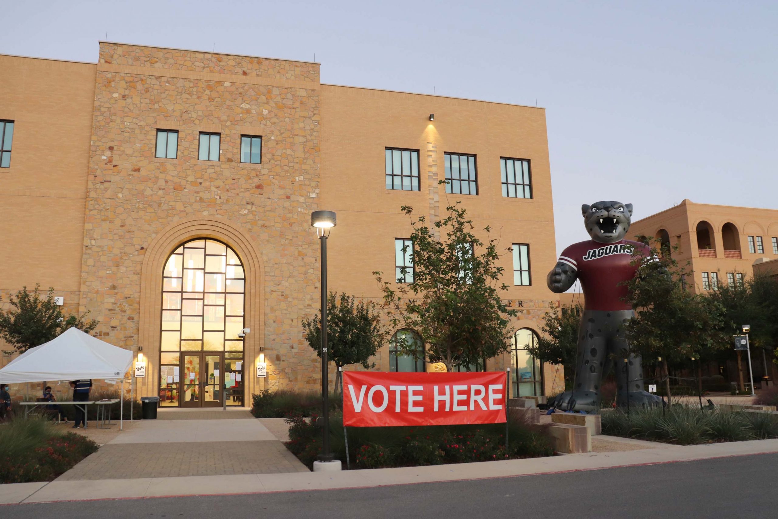 Campus hosts polling site, watch party as nation awaits election