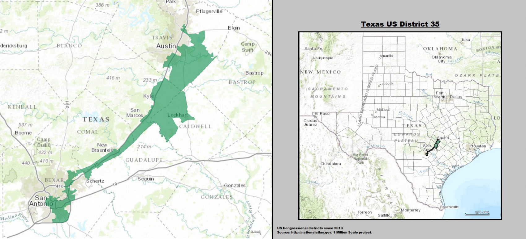 Texas US Congressional District 35 since 2013 1