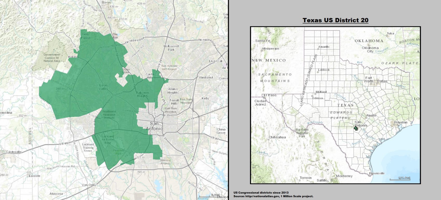 Texas US Congressional District 20 since 2013