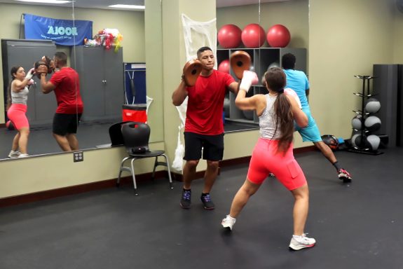Group fitness class combines boxing and weight training workouts for students - The Mesquite Online News - Texas A&M University-San Antonio