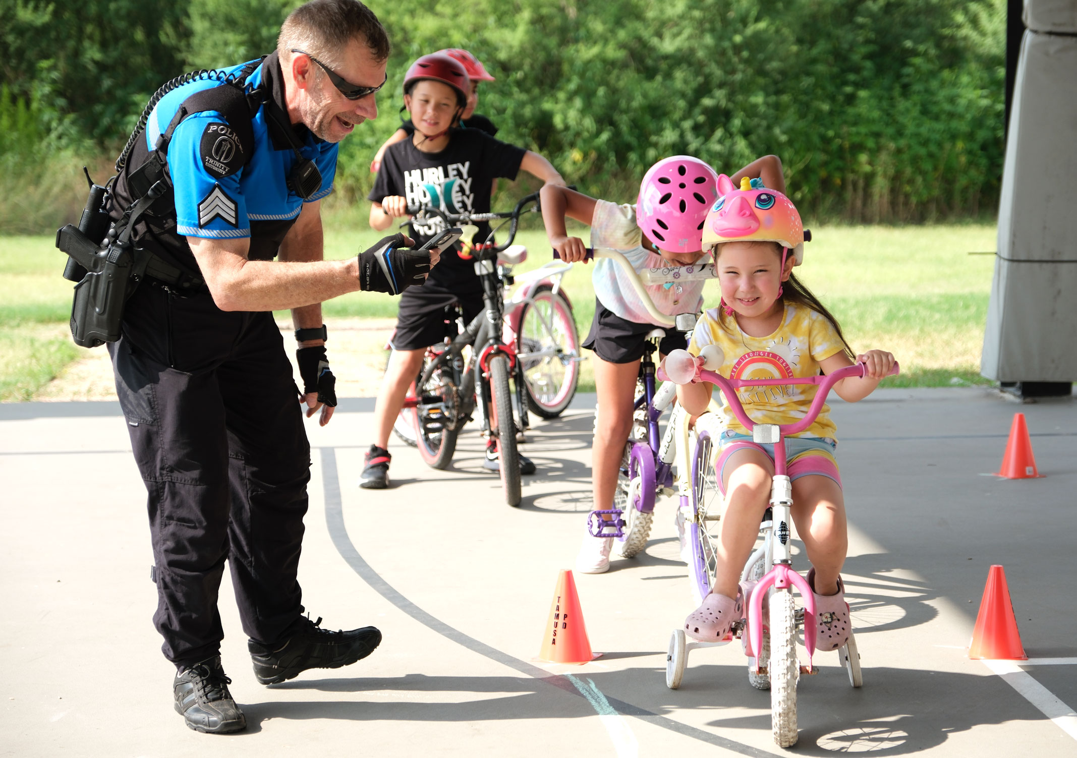 Bike Rodeo Lets Children Wrangle Their Skills With TAMUSA PD Texas A