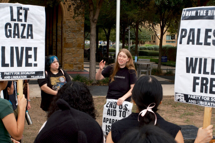 TAMUSA students walk out in support of Palestine, history professor warns about use of the word “genocide” - The Mesquite Online News - Texas A&M University-San Antonio