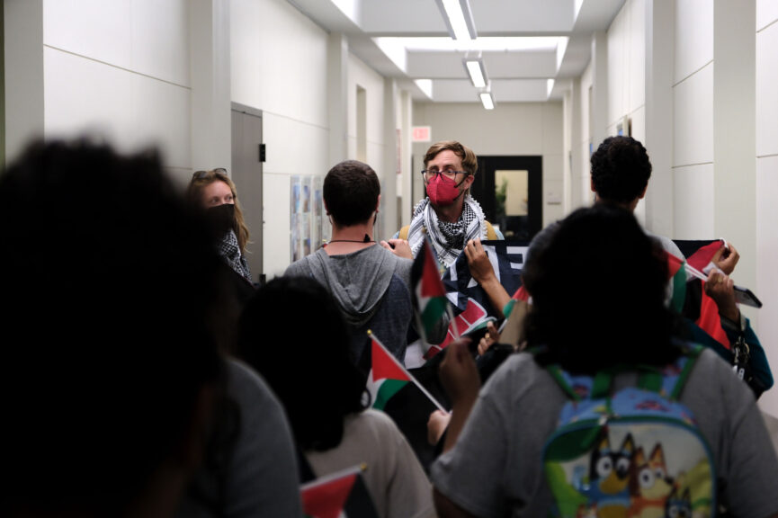 A&M-San Antonio students hold pro-Palestinian demonstration, deliver letter to university denouncing Abott’s order to limit student protests - The Mesquite Online News - Texas A&M University-San Antonio