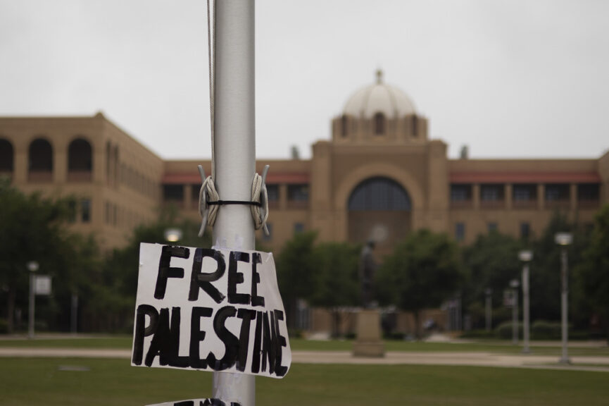 A&M-San Antonio students hold pro-Palestinian demonstration, deliver letter to university denouncing Abott’s order to limit student protests - The Mesquite Online News - Texas A&M University-San Antonio